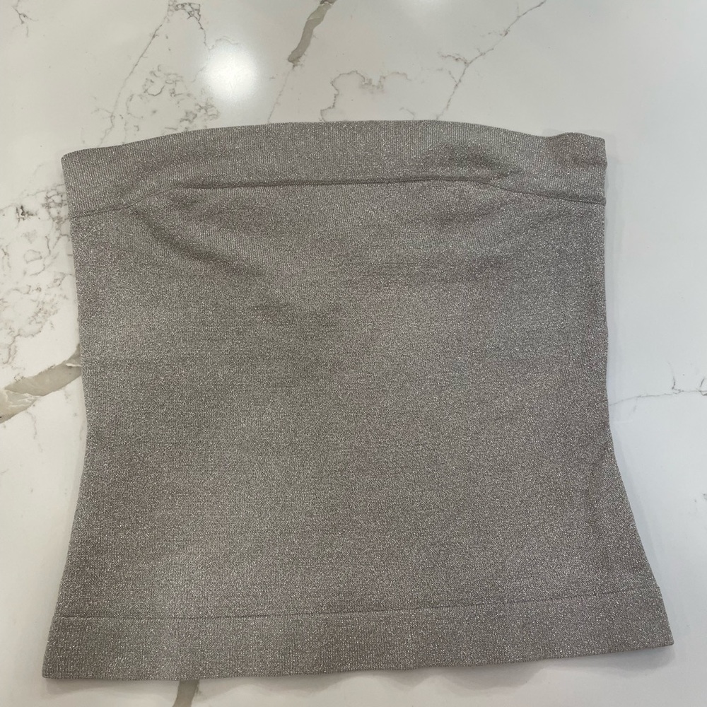 Express shimmery tube top M